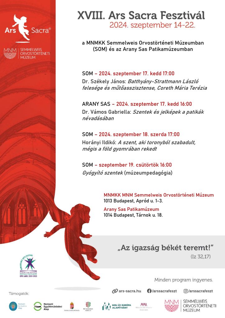 Ars Sacra 2024 szeptemberi programok