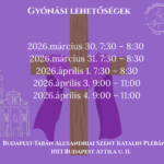 Gyónási lehetőségek a nagyhéten