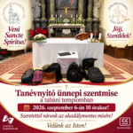 Veni Sancte tanévnyitó ünnepi szentmise – 2026. szeptember 6-án